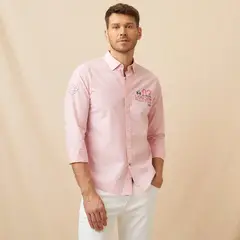 LA MARTINA - Camisa Hombre Manga larga Regular Algodón