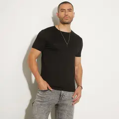 MOSSIMO - Camiseta Hombre Manga corta con Logo de Algodón