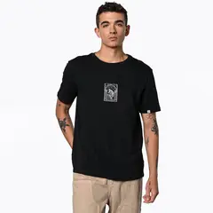 MOSSIMO - Camiseta Hombre Manga corta con Estampado de Algodón Denimlab