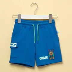 PAW PATROL - Bermuda Niño con Logo Cintura elásticada de Algodón