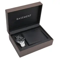 BASEMENT - Set Reloj y Billetera Hombre