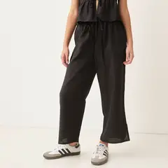 SYBILLA - Pantalon Culotte Mujer Tiro alto
