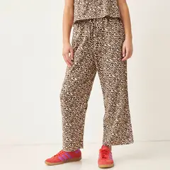 SYBILLA - Pantalon Culotte Mujer Tiro alto