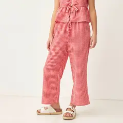 SYBILLA - Pantalon Culotte Mujer Tiro alto