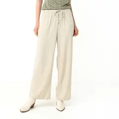 UNIVERSITY CLUB - Pantalón Wide Leg Mujer Tiro alto
