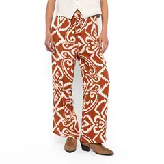 UNIVERSITY CLUB - Pantalón Wide Leg Mujer Tiro alto