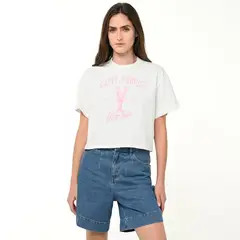 SYBILLA - Blusa Mujer Manga corta de Algodón