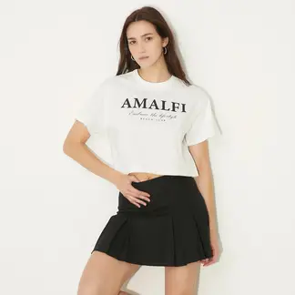 SYBILLA - Blusa Mujer Manga corta de Algodón