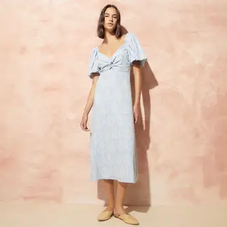 BASEMENT - Vestido Mujer Medio con Estampado