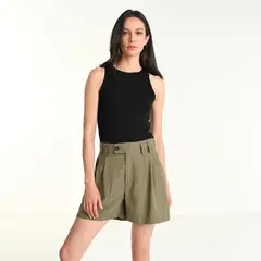BASEMENT - Short Mujer Tiro medio