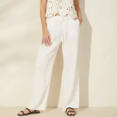 BASEMENT - Pantalón Palazzo Mujer Tiro alto