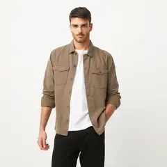BASEMENT - Sobrecamisa Hombre de Algodón