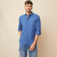 LA MARTINA - Camisa Hombre Manga larga de Algodón