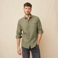 LA MARTINA - Camisa Hombre Manga larga de Algodón