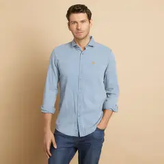 LA MARTINA - Camisa Hombre Manga larga de Algodón