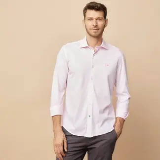 LA MARTINA - Camisa Hombre Manga larga Slim de Algodón