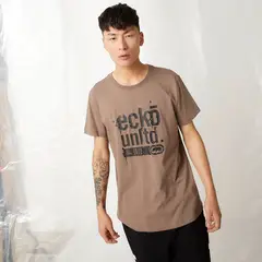 ECKO - Camiseta Hombre Manga corta con Logo de Algodón