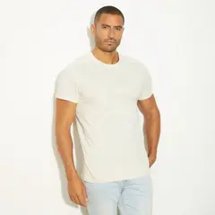 MOSSIMO - Camiseta Hombre Manga corta de Algodón