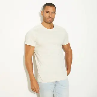 MOSSIMO - Camiseta Hombre Manga corta de Algodón