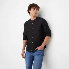 BEARCLIFF - Camisa Hombre Manga larga Recto de Algodón