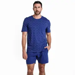 BENETTON - Pijama Hombre Manga corta de Algodón