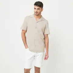 BASEMENT - Camisa Hombre Manga corta de Algodón