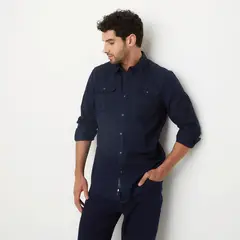 UNIVERSITY CLUB - Camisa Hombre Manga larga de Algodón