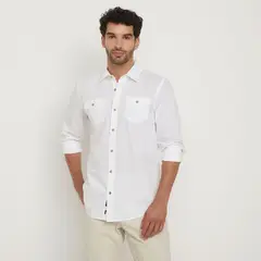 UNIVERSITY CLUB - Camisa Hombre Manga larga de Algodón