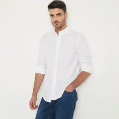 BASEMENT - Camisa Hombre Manga larga de Algodón