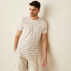 BASEMENT - Camiseta Hombre Manga corta de Rayas