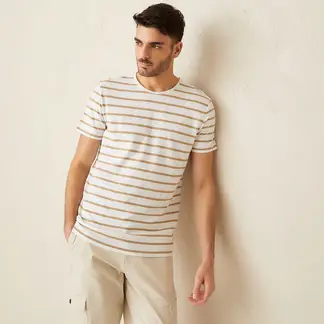BASEMENT - Camiseta Hombre Manga corta de Rayas