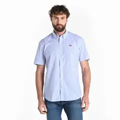 LA MARTINA - Camisa Hombre de Rayas Manga corta de Algodón