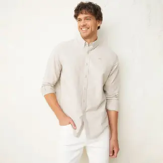 CASCAIS - Camisa Hombre Manga larga Slim de Algodón Cascais.