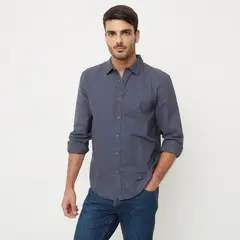 BASEMENT - Camisa Hombre Manga larga de Algodón