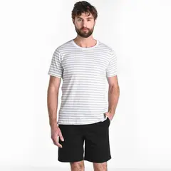 BASEMENT - Camiseta Hombre con Estampado de Algodón