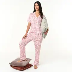 BLU - Pijama completa con pantalón Mujer Manga corta