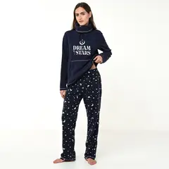 SYBILLA - Conjunto pijama mujer pantalón y manga larga