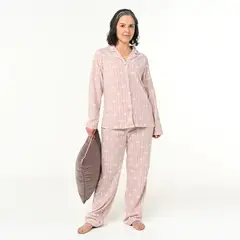 SOUTHLAND - Conjunto pijama mujer pantalón y manga larga