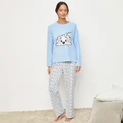 DISNEY - Conjunto de pijama con pantalón Mujer Largo Manga larga