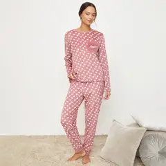 DISNEY - Conjunto de pijama con pantalón Mujer Largo Manga larga