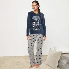 DISNEY - Conjunto de pijama con pantalón Mujer Largo Manga larga
