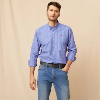 LA MARTINA - Camisa Hombre de Rayas Manga larga de Algodón