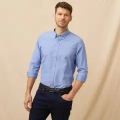 LA MARTINA - Camisa Hombre Manga larga Recto de Algodón