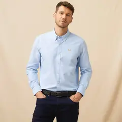 LA MARTINA - Camisa Hombre Manga larga Recto de Algodón