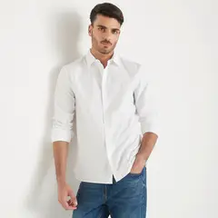 BASEMENT - Camisa Hombre Manga larga de Algodón