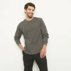 BENETTON - Pijama Hombre Manga larga con Logo de Algodón