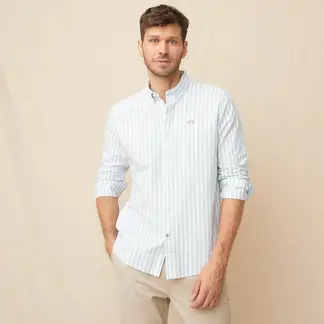 LA MARTINA - Camisa Hombre de Rayas Manga larga Recto de Algodón