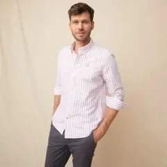 LA MARTINA - Camisa Hombre de Rayas Manga larga Recto de Algodón