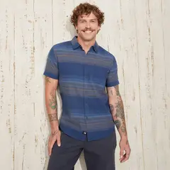 DOO AUSTRALIA - Camisa Hombre Manga corta Recto de Algodón