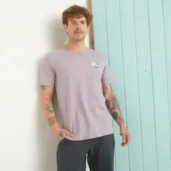 DOO AUSTRALIA - Camiseta Hombre Manga corta con Estampado de Algodón
